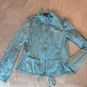 VTG Per Se Designer blue metal jacket